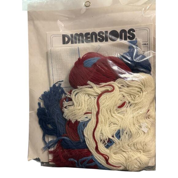 Vtg DIMENSIONS Long Stitch 2271 HEART of HOME 1984 USA Needlepoint Cross-stitch - Picture 2 of 4